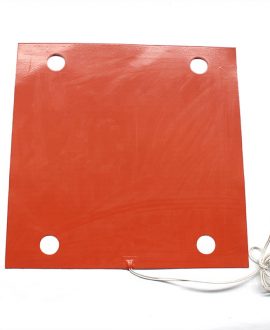 12V 300x300MM Silicone Rubber Heating Pad For 3d Printer Heated Bed